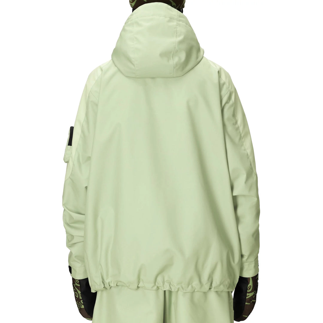 686 (シックス エイト シックス) | 686 X HUF DOUBLE H SHELL JACKE / HUF GREEN COLORBLOCK | スノーボード・スケートボードのTACTICS JAPAN
