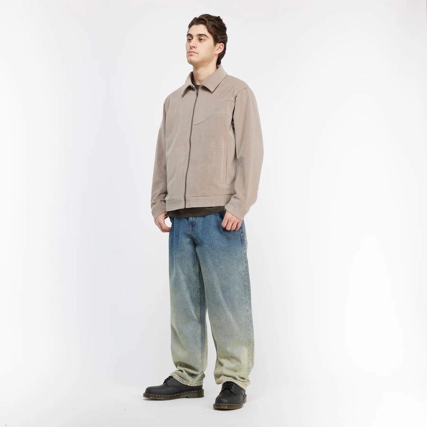 CLASSIC BAGGY DENIM PANTS / DIPPED SANDBLASTED INDIGO