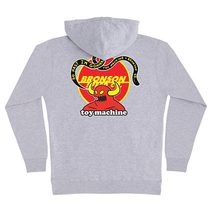 BRONSON X TOY MACHINE P/O HOOD / GREY HEATHER