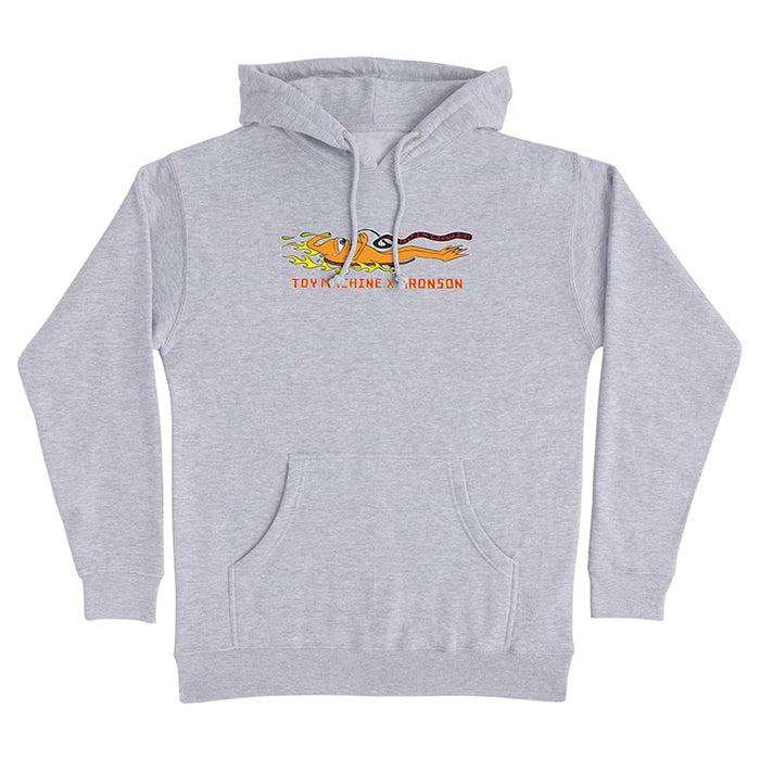 BRONSON X TOY MACHINE P/O HOOD / GREY HEATHER