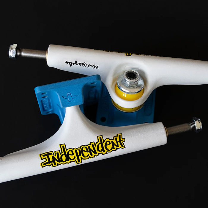 INDEPENDENT TRUCKS(インディペンデント トラック)| STAGE4 MARK GONZALEZ FLAT WHITE/BLUE | スノーボード・スケートボードのTACTICS JAPAN