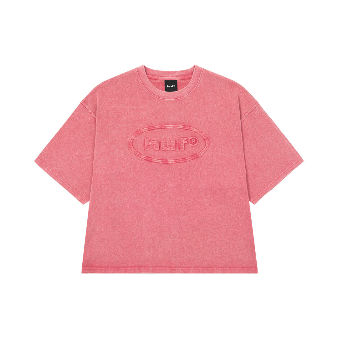 89 OVAL S/S CREW / RED