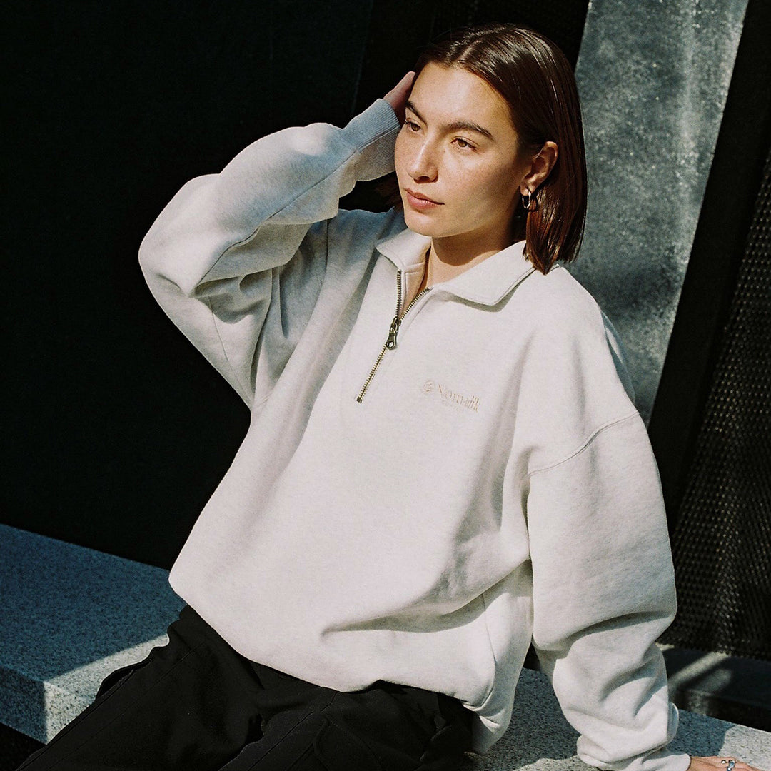 NOMADIK(ノマディック)| HALFZIP CREW / GRAY | スノーボード・スケートボードのTACTICS JAPAN
