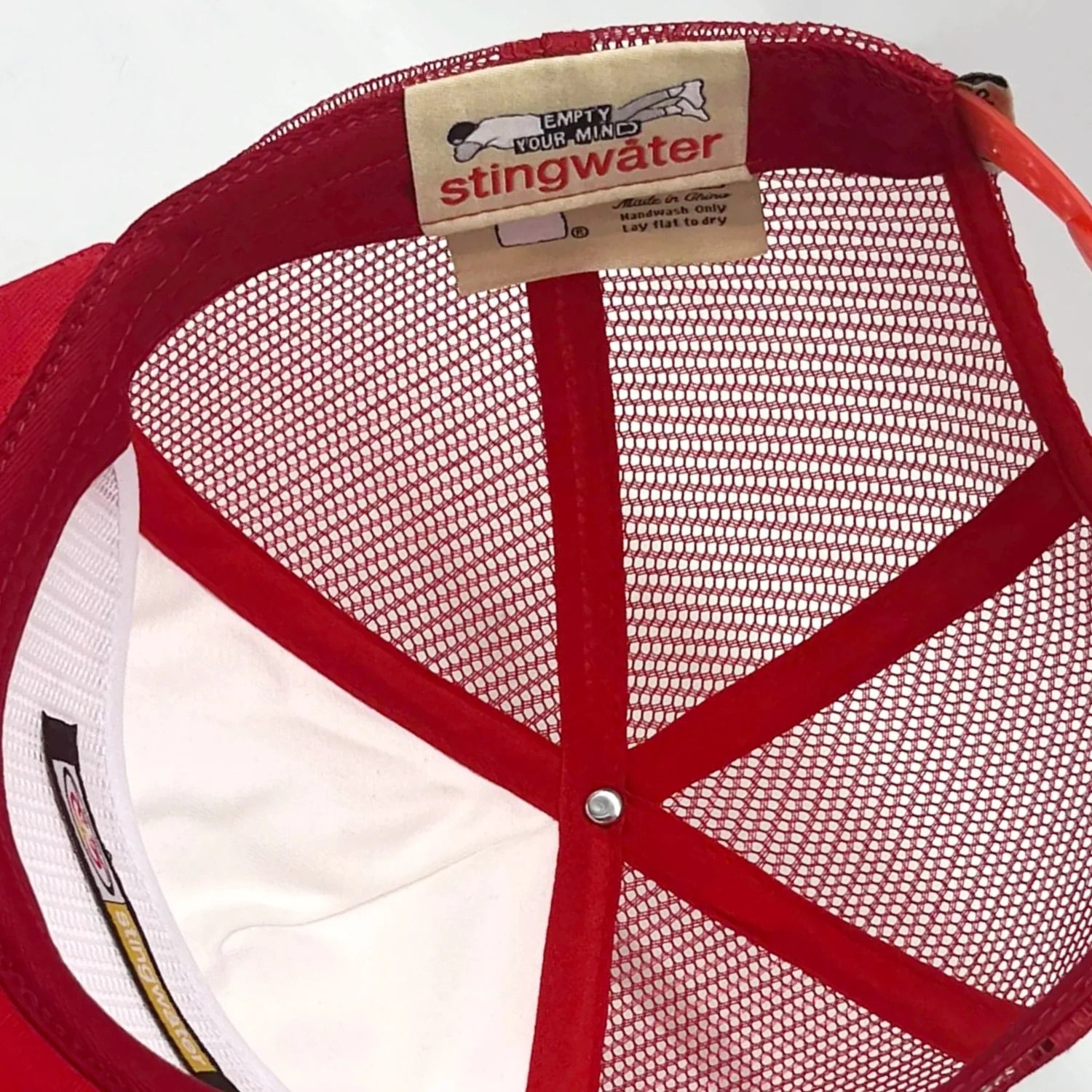 STINGWATER JEANS HAT / WHITE RED
