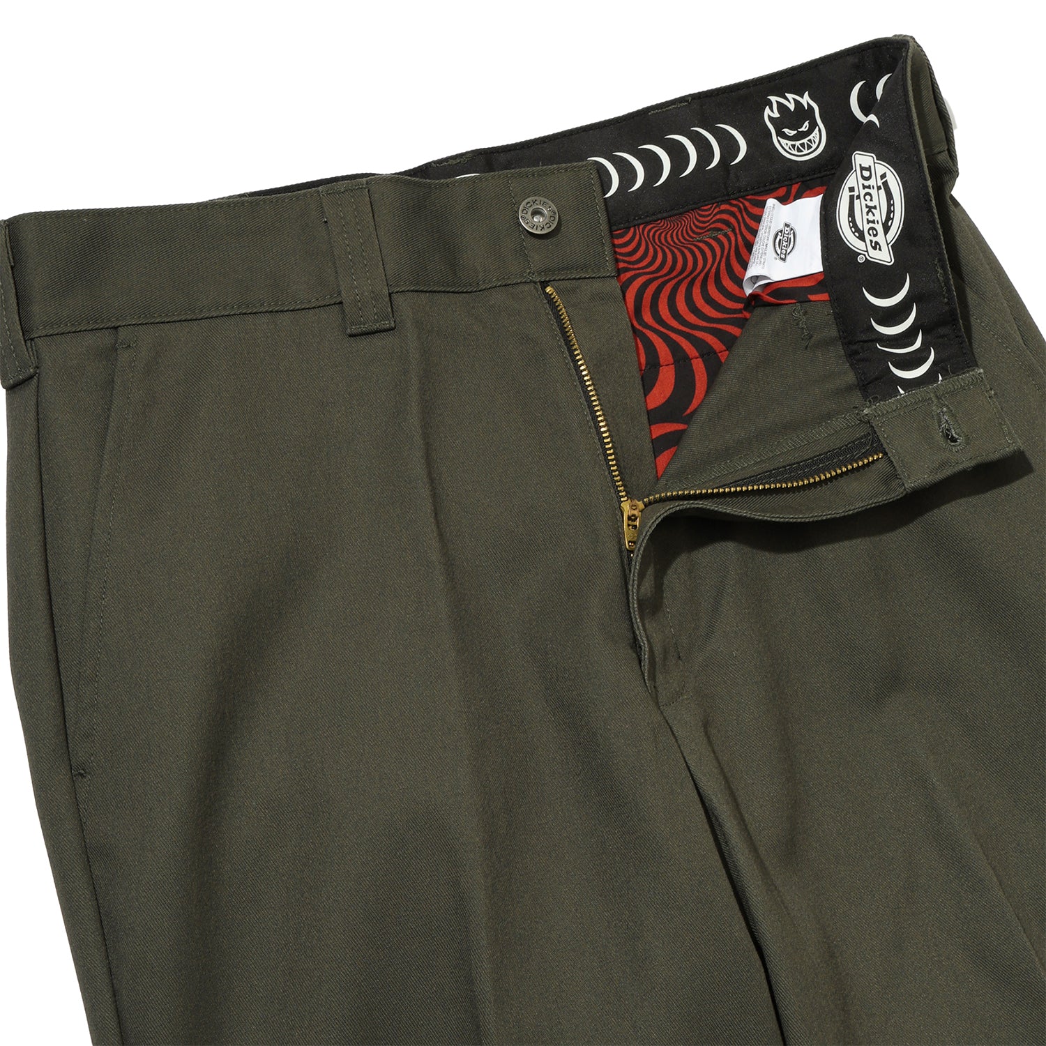 DICKIES SKATEBOARDING(ディッキーズ スケートボーディング)| DICKIES X SPITFIRE DOUBLE KNEE PANT / OLIVE GREEN | スノーボード・スケートボードのTACTICS JAPAN