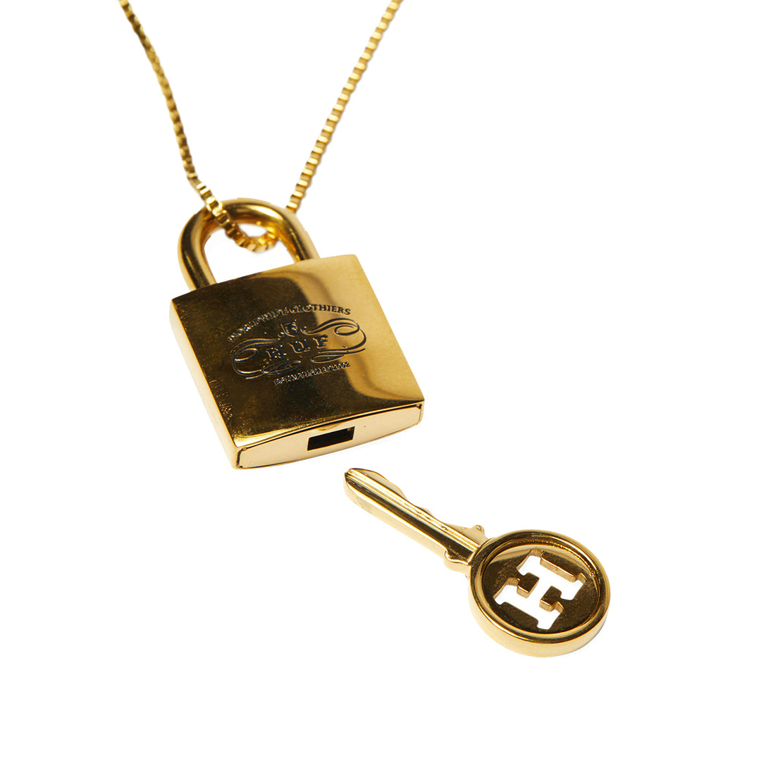 HUF WORLDWIDE(ハフ ワールドワイド)| LOCK & KEY PENDANT / GOLD | スノーボード・スケートボードのTACTICS JAPAN