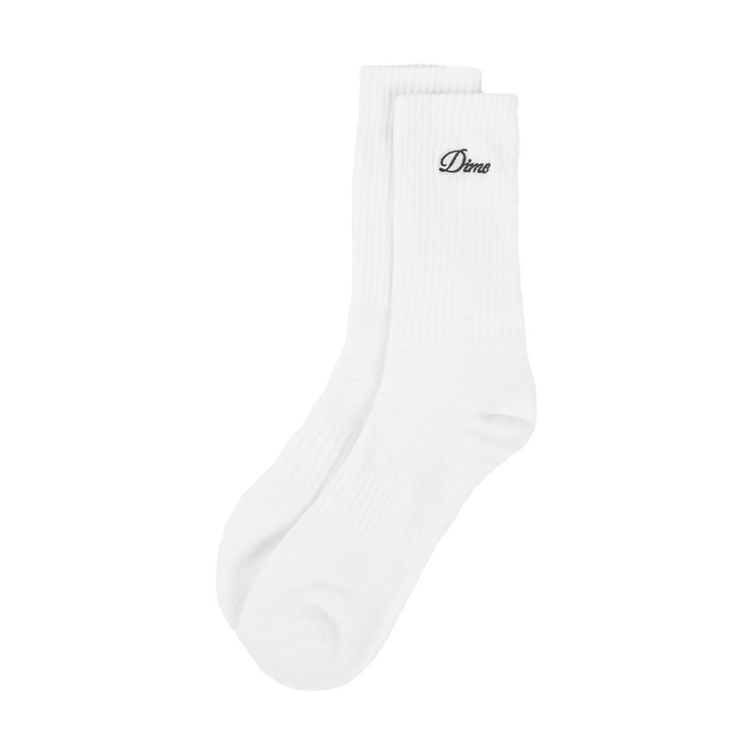 DIME(ダイム)| TWO PACK LONG SOCKS / WHITE | スノーボード・スケートボードのTACTICS JAPAN