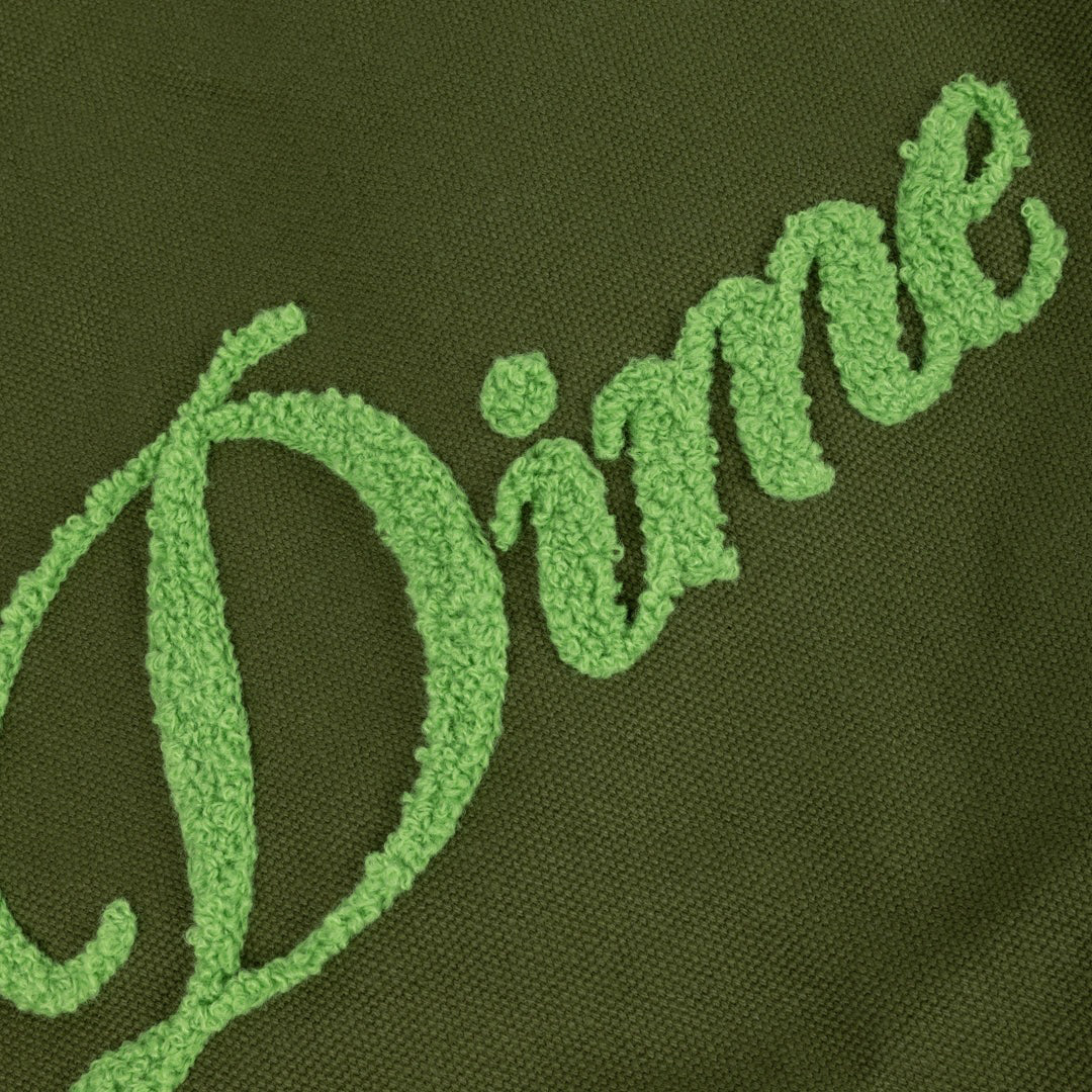 DIME MTL(ダイム モントリオール)| CURSIVE CHENILLE TOTE BAG / GRASS | スノーボード・スケートボードのTACTICS JAPAN