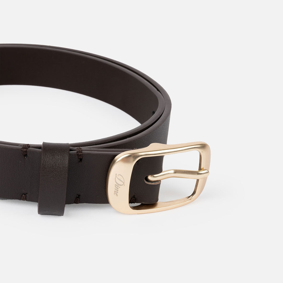 DIME(ダイム)| DRESS LEATHER BELT / BROWN | スノーボード・スケートボードのTACTICS JAPAN