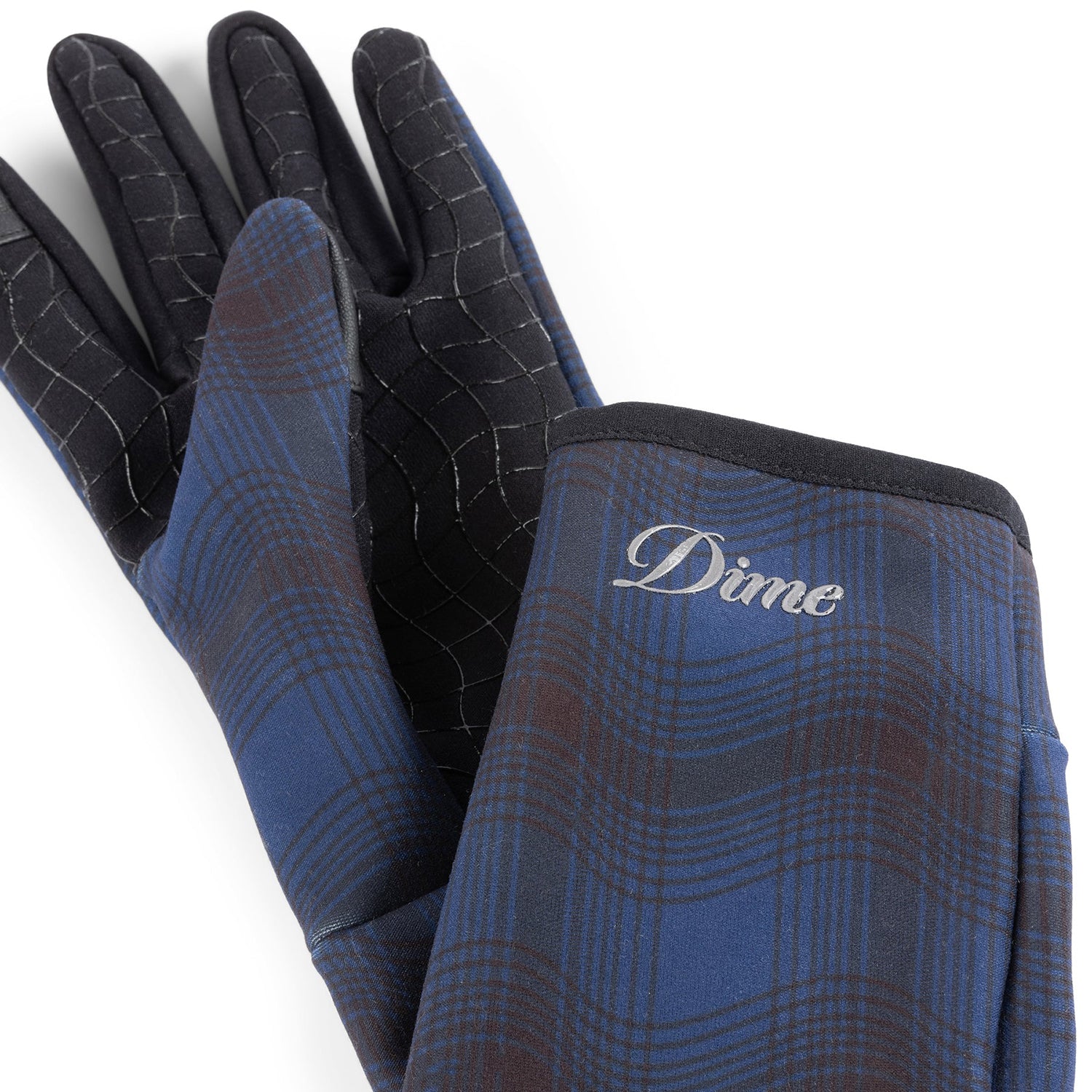 CITY PLAID GLOVES L/XL / NAVY