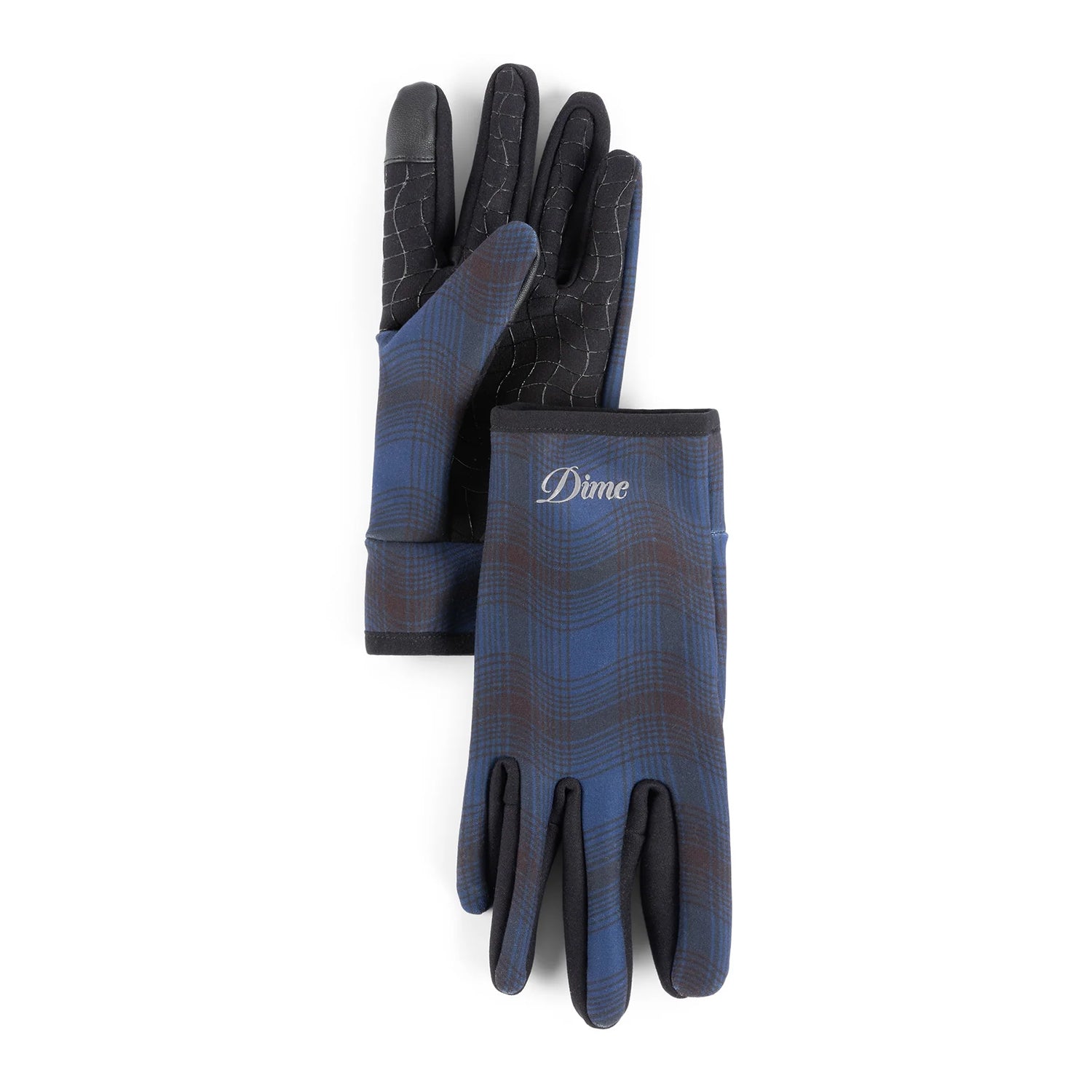 CITY PLAID GLOVES L/XL / NAVY