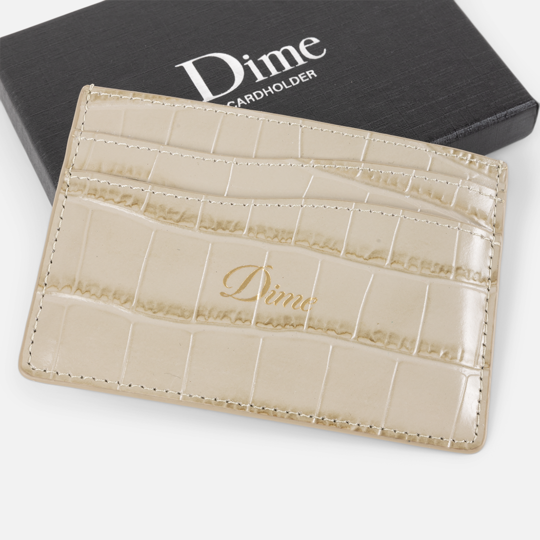 DIME MTL(ダイム モントリオール)| CROC CARD HOLDER / TAN | スケートボード・スノーボードのTACTICS JAPAN