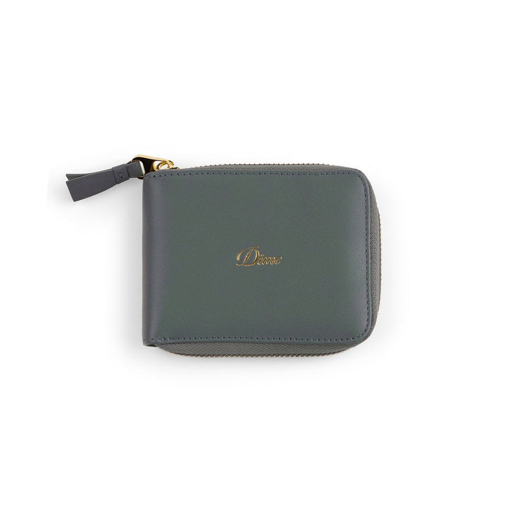 DIME MTL(ダイム モントリオール)| CURSIVE ZIP-WALLET / SLATE GREEN | スノーボード・スケートボードのTACTICS JAPAN