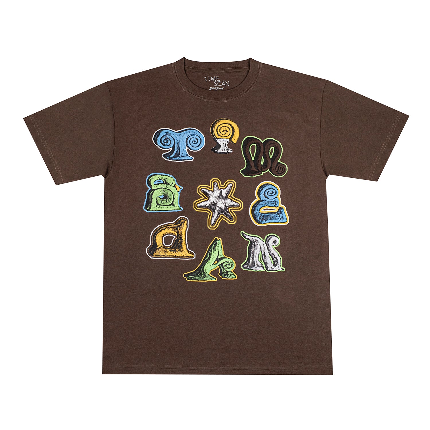 TIMESCAN(タイムスキャン)| ARTIFACTS T-SHIRT / BROWN | スノーボード・スケートボードのTACTICS JAPAN
