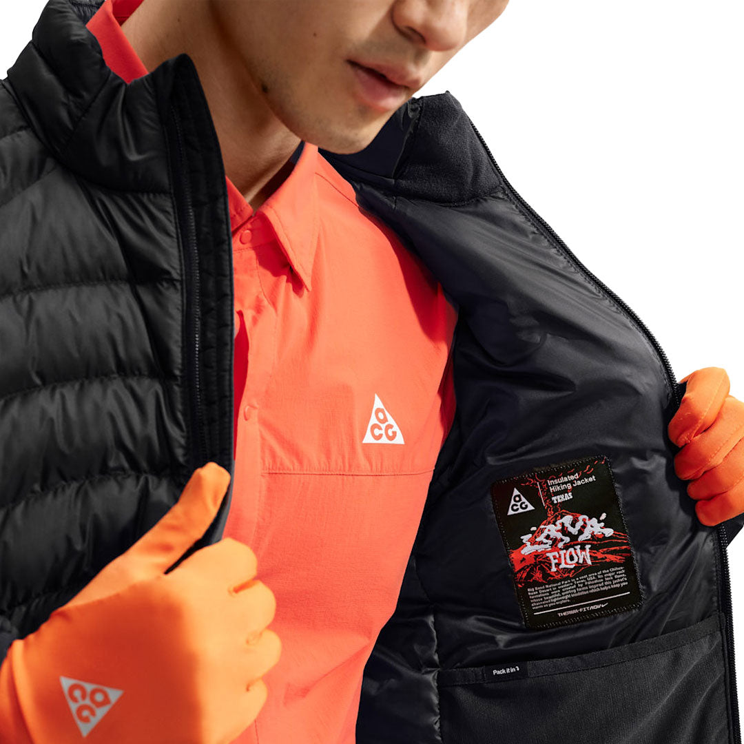 NIKE ACG(ナイキ エーシージー)| NIKE ACG LAVA FLOW THERMA-FIT ADV JACKET / BLACK/SUMMIT WHITE | スノーボード・スケートボードのTACTICS JAPAN