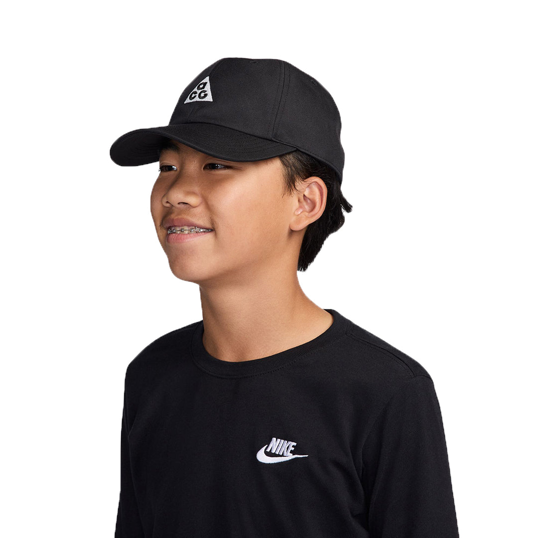 NIKE ACG (ナイキ エーシージー) | 【KIDS】NIKE ACG CLUB BIG KIDS' CLUB CAP / BLACK | スノーボード・スケートボードのTACTICS JAPAN