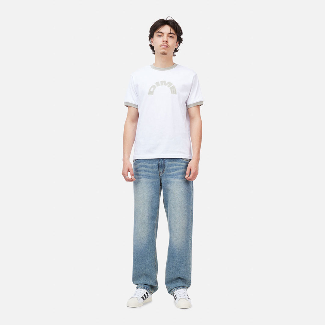 DIME MTL(ダイム モントリオール)| ARCH RINGER T-SHIRT / WHITE | スノーボード・スケートボードのTACTICS JAPAN