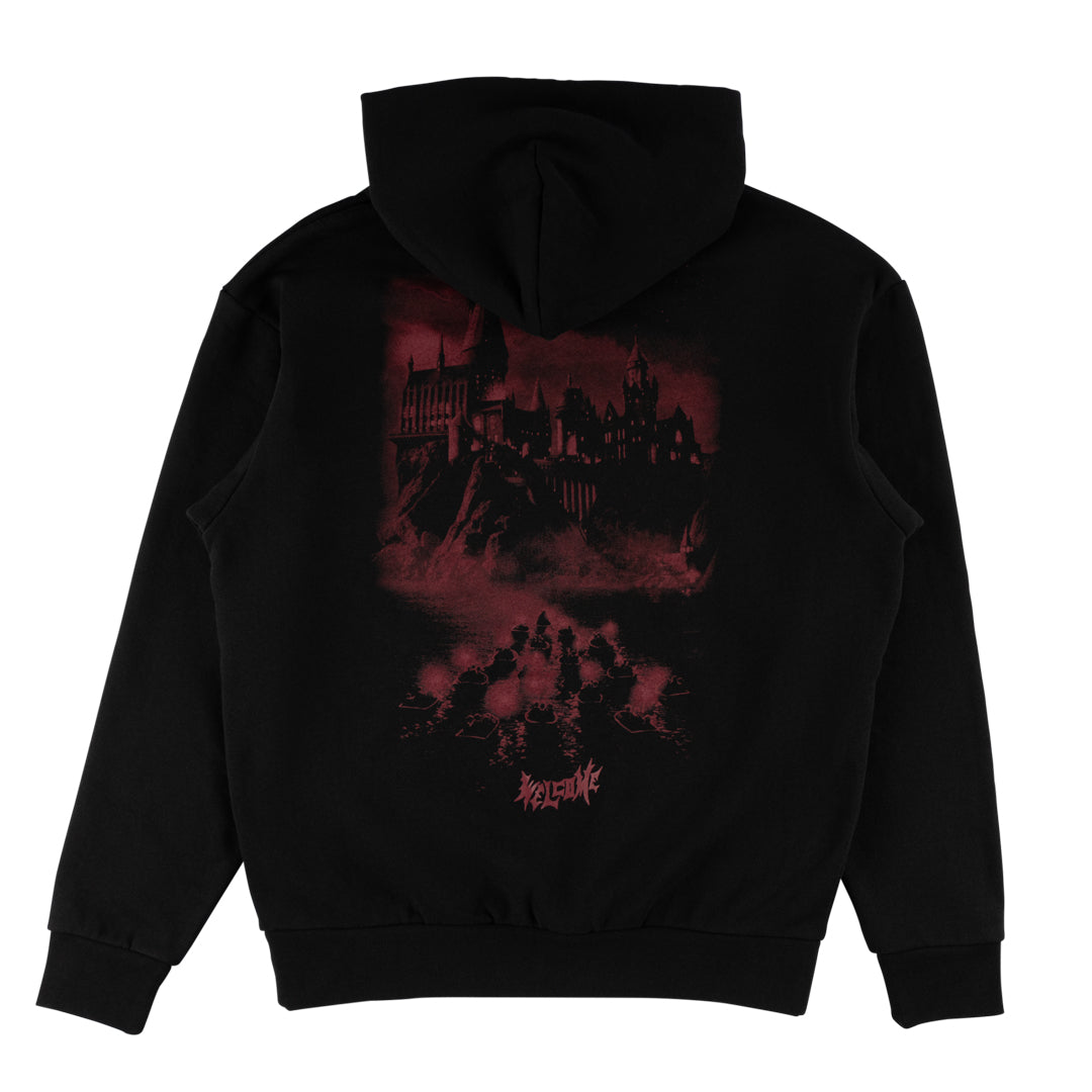 WELCOME SKATEBOARDS(ウェルカム スケートボード)| HARRY POTTER X WELCOME ARRIVAL L/S HOODIE / BLACK | スノーボード・スケートボードのTACTICS JAPAN