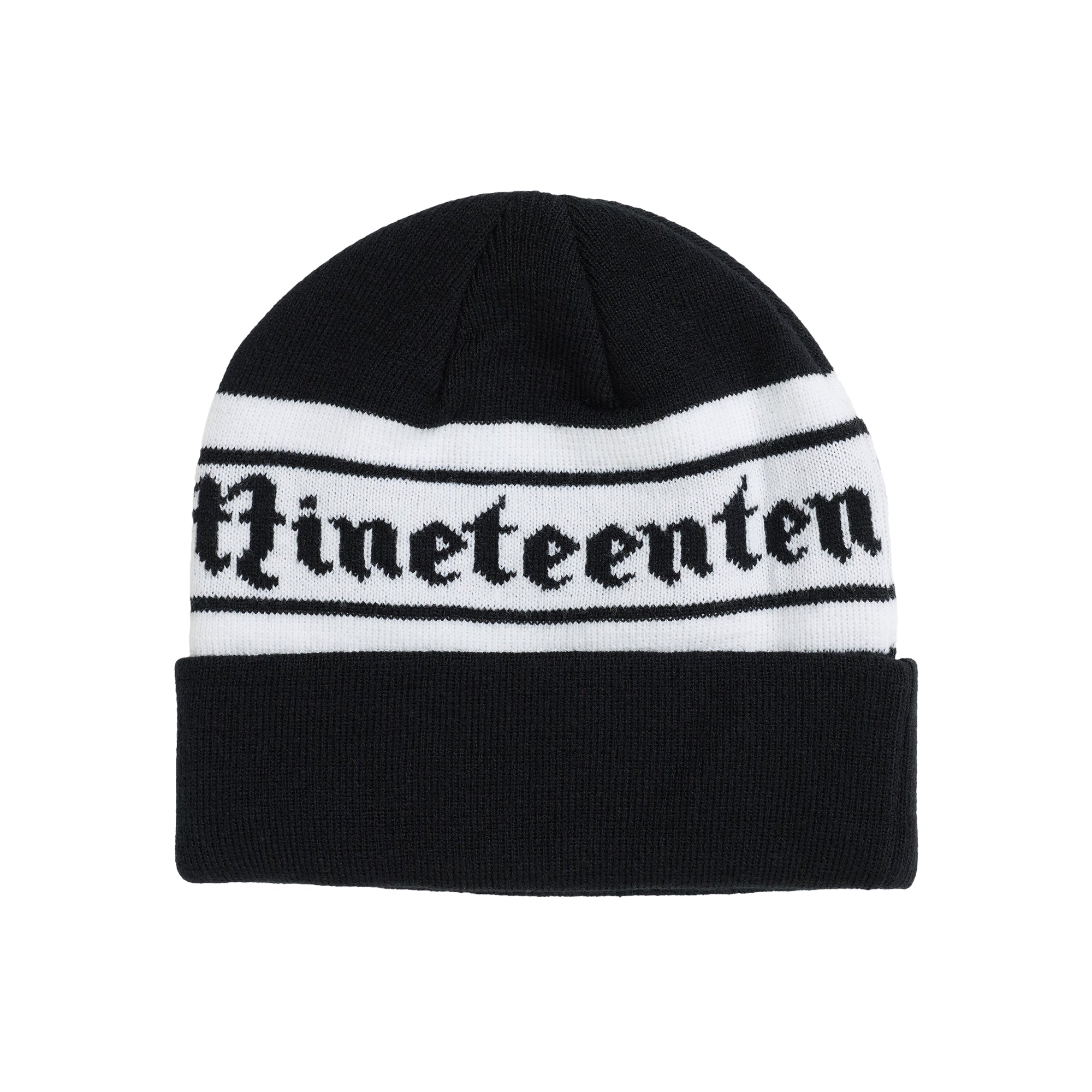 1910(ナインティーテン)| IRONHORSE BEANIE / BLACK/WHITE | スノーボード・スケートボードのTACTICS JAPAN