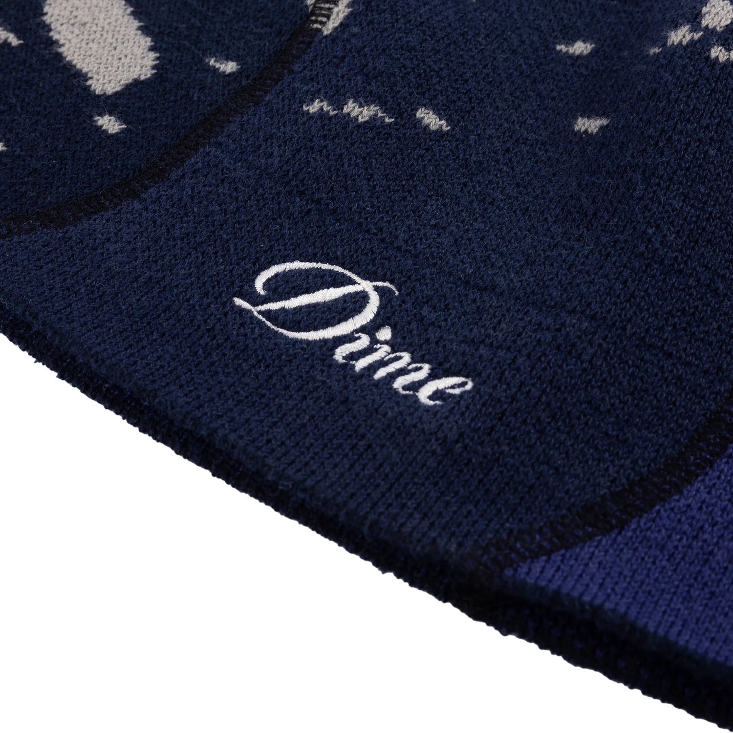 REVERSE STITCH SKULLY BEANIE / NAVY