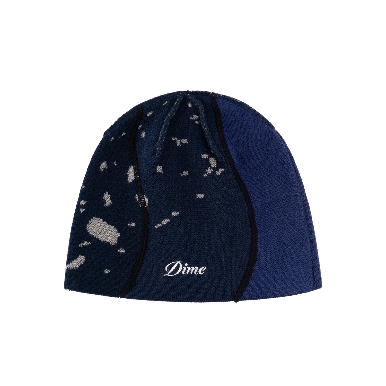 REVERSE STITCH SKULLY BEANIE / NAVY