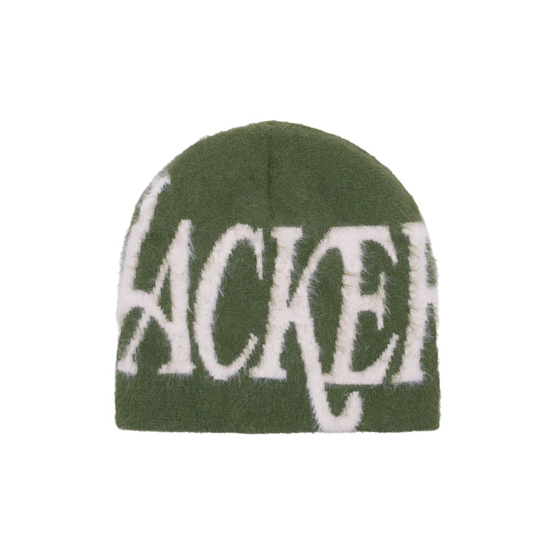 BLUR MOHAIR BEANIE / GREEN