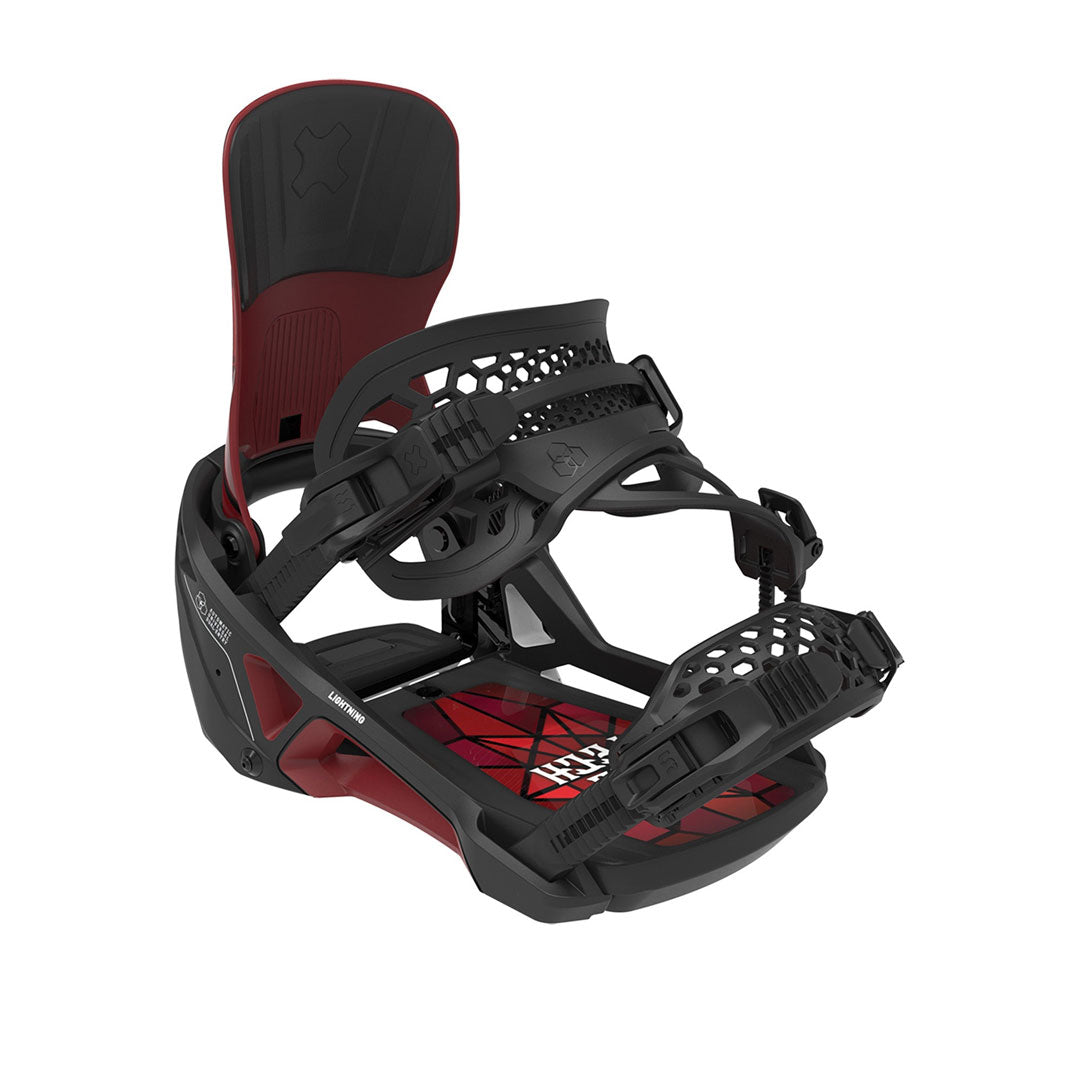 BENT METAL(ベントメタル)| LIGHTNING SUPERMATIC SNOWBOARD BINDINGS 2027 / BLACK/RED | スノーボード・スケートボードのTACTICS JAPAN