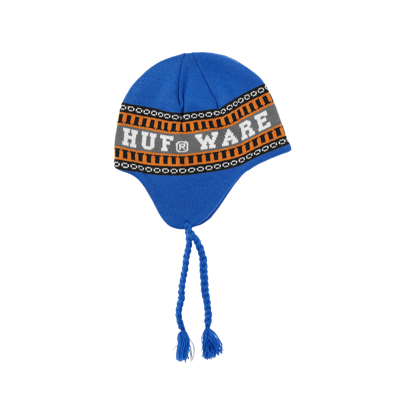 HUF X BRONZE56K FLAP BEANIE / BLUE