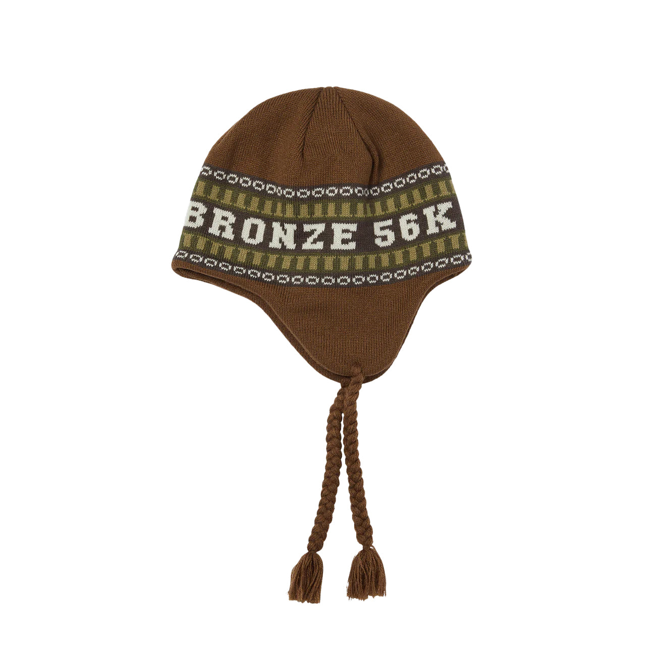 HUF X BRONZE56K FLAP BEANIE / BROWN