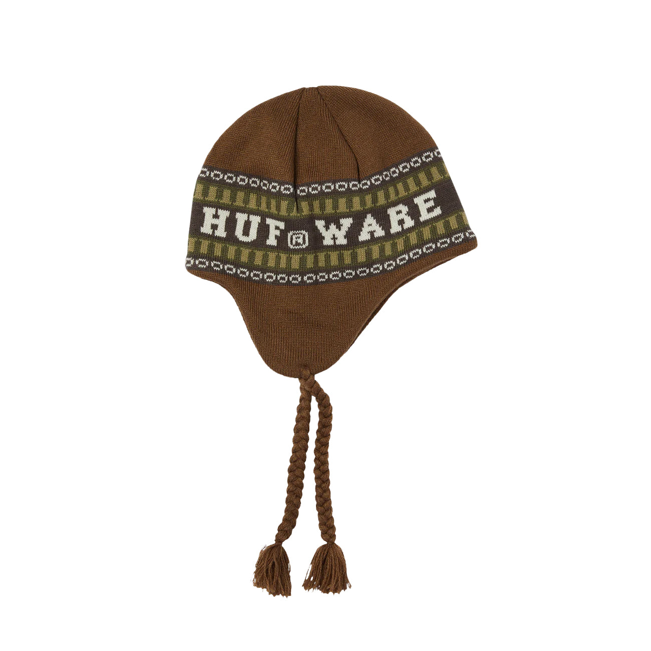 HUF X BRONZE56K FLAP BEANIE / BROWN