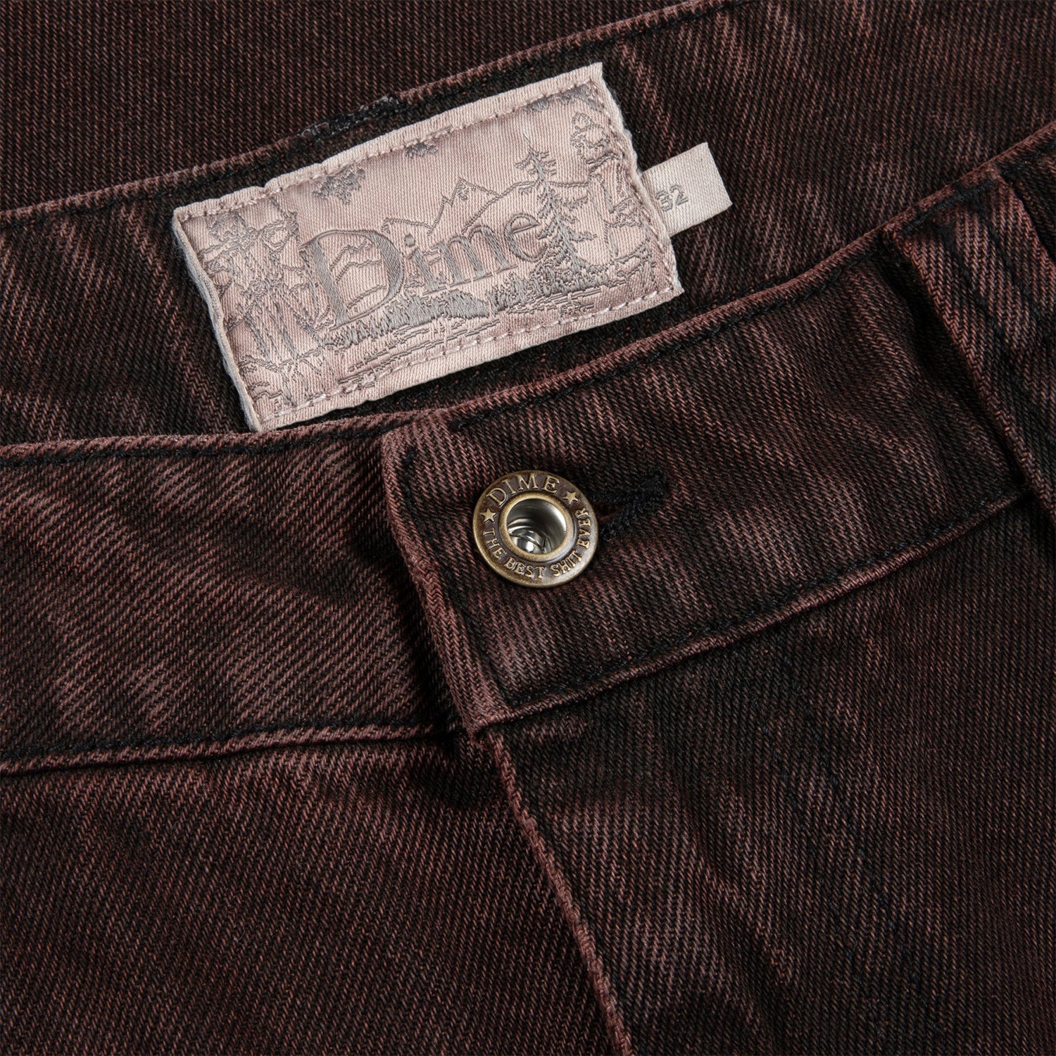 CLASSIC BAGGY DENIM PANTS / SANDBLASTED COPPER