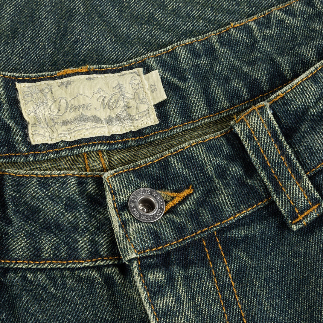 DIME MTL(ダイム モントリオール) | BAGGY DENIM PANTS / SANDBLASTED PINE | スノーボード・スケートボードのTACTICS JAPAN