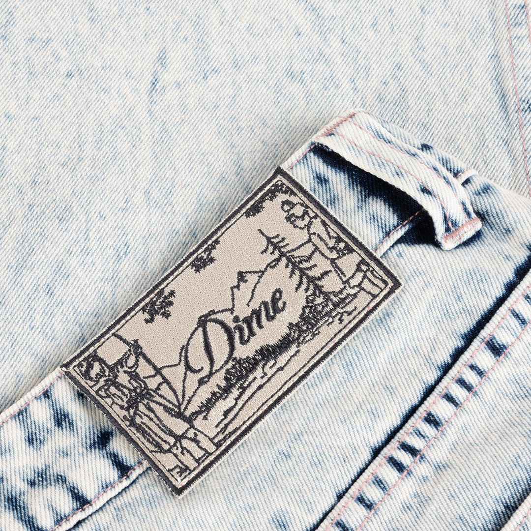 DIME MTL(ダイム モントリオール)| RELAXED DENIM PANTS / LINGT SNOW WASHED | スノーボード・スケートボードのTACTICS JAPAN