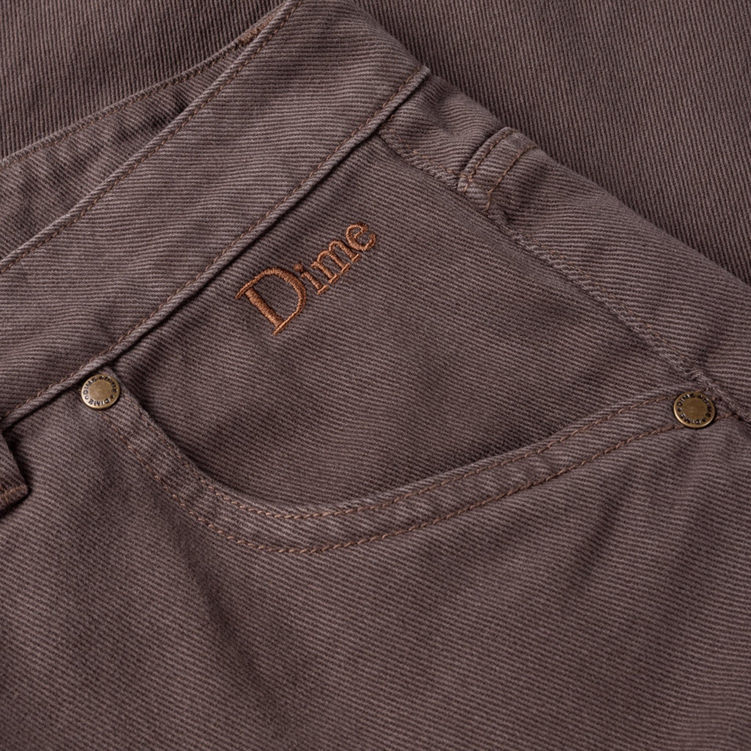 CLASSIC BAGGY DENIM PANTS / BROWN
