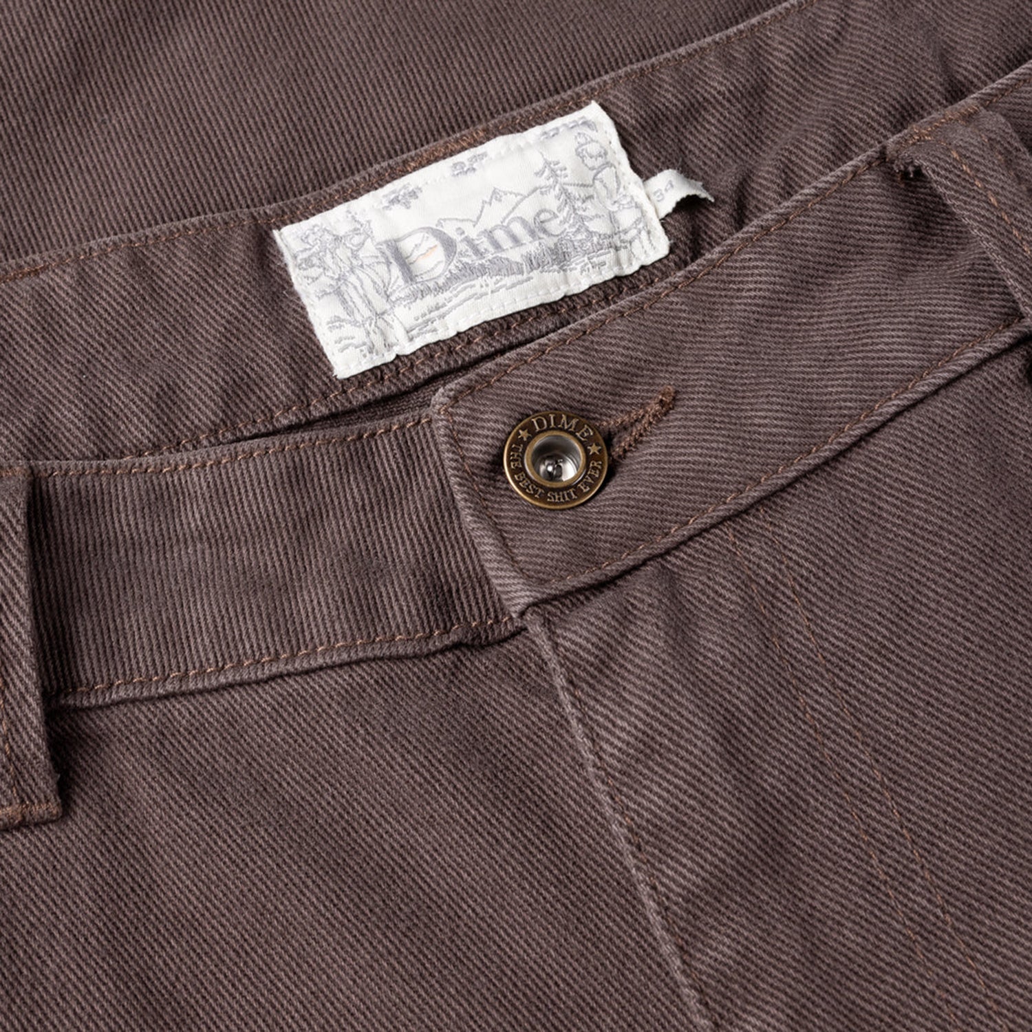 CLASSIC BAGGY DENIM PANTS / BROWN