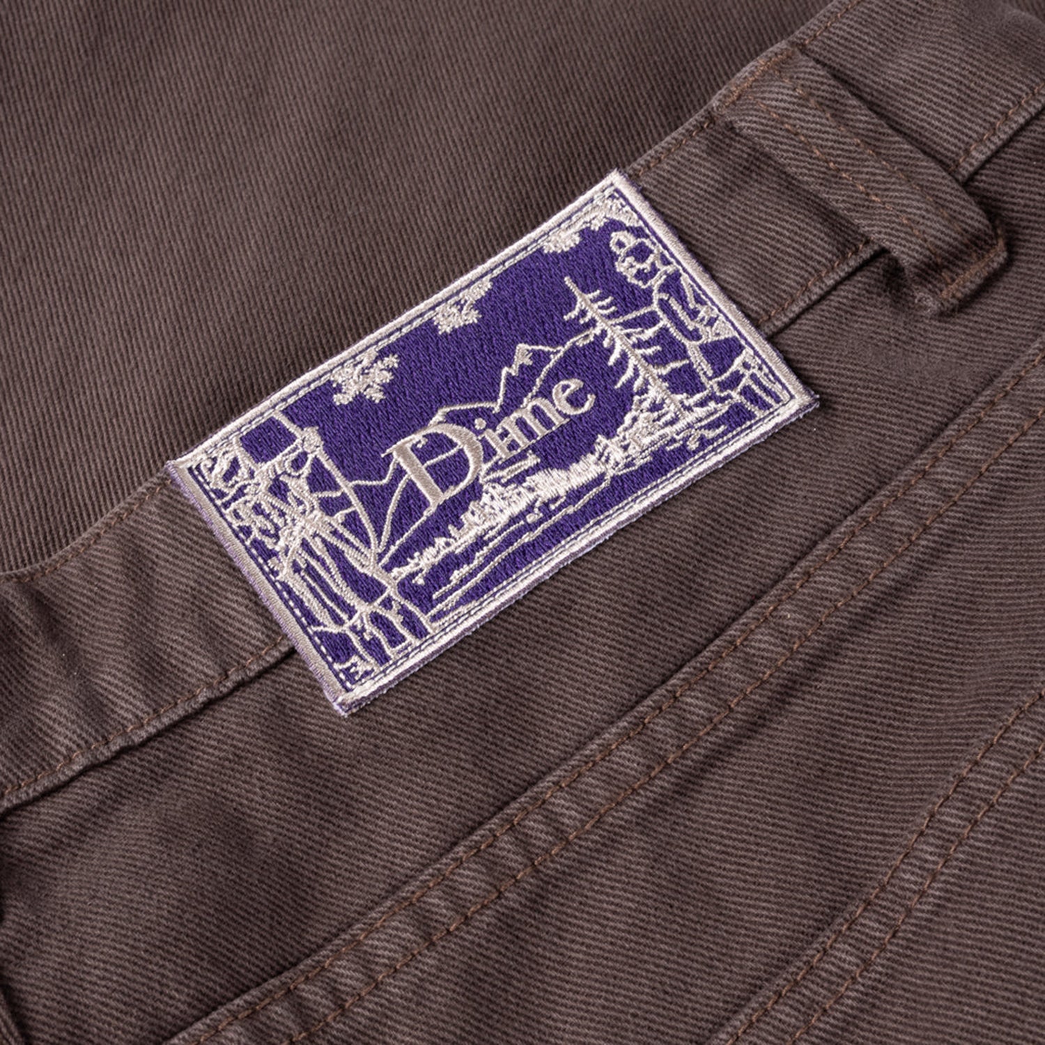 CLASSIC BAGGY DENIM PANTS / BROWN