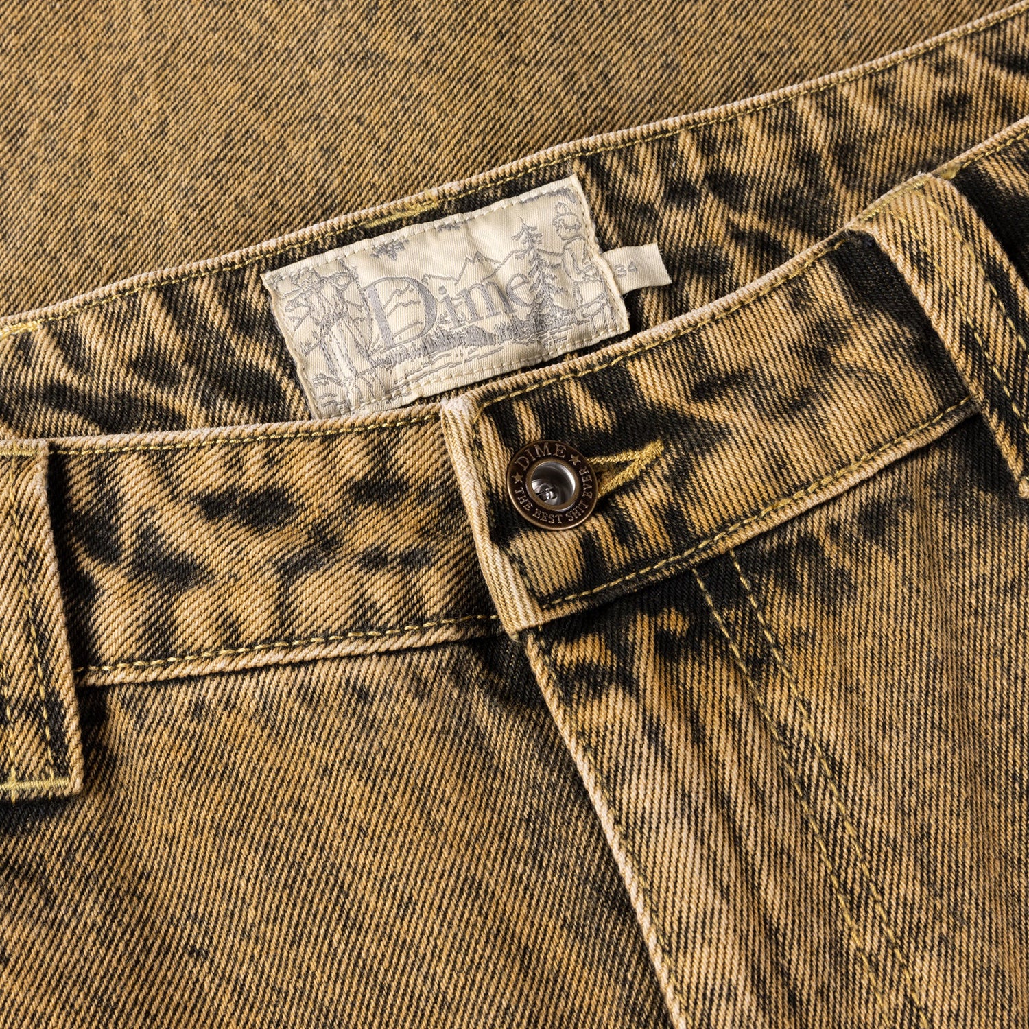 CLASSIC BAGGY DENIM PANTS / GOLD