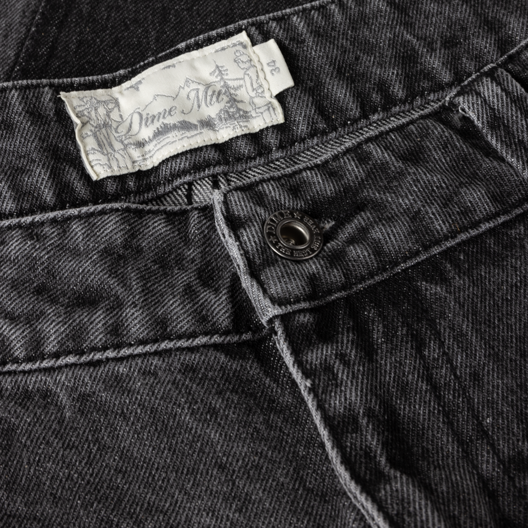 DIME MTL(ダイム モントリオール)| BAGGY DENIM PANTS / KNOWTOMATIC BLACK | スケートボード・スノーボードのTACTICS JAPAN