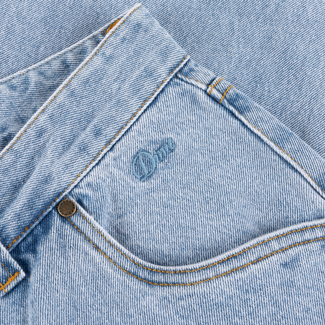 DIME MTL(ダイム モントリオール)| STRAIGHT DENIM PANTS / BLUE WASHED | スケートボード・スノーボードのTACTICS JAPAN