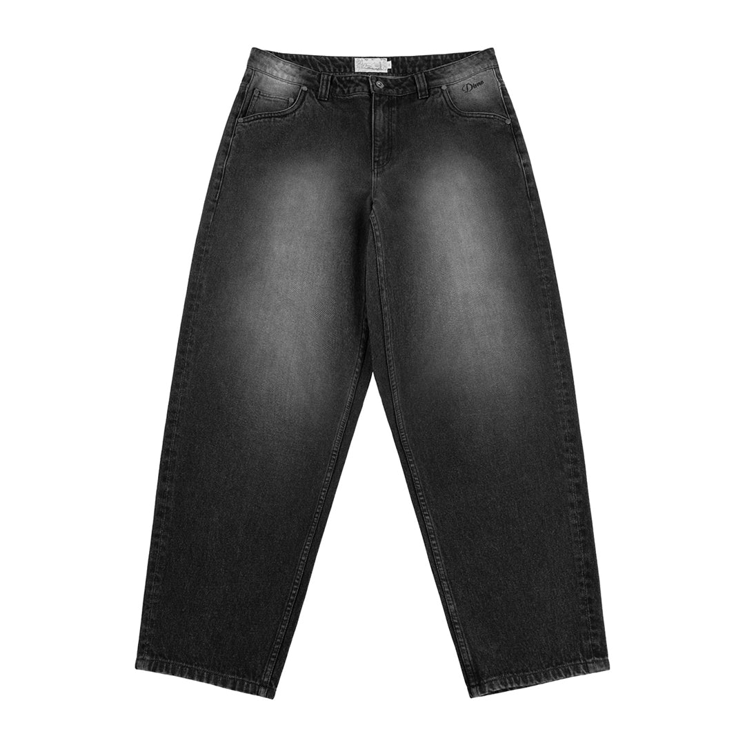 DIME MTL(ダイム モントリオール)| CLASSIC BAGGY DENIM PANTS / SANDBLASTED BLACK | スノーボード・スケートボードのTACTICS JAPAN