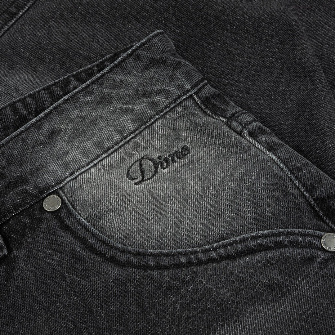 DIME MTL(ダイム モントリオール)| CLASSIC BAGGY DENIM PANTS / SANDBLASTED BLACK | スノーボード・スケートボードのTACTICS JAPAN