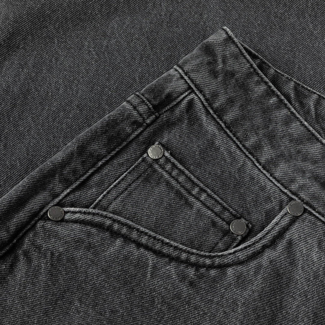DIME MTL(ダイム モントリオール)| CLASSIC BAGGY DENIM PANTS / SANDBLASTED BLACK | スノーボード・スケートボードのTACTICS JAPAN