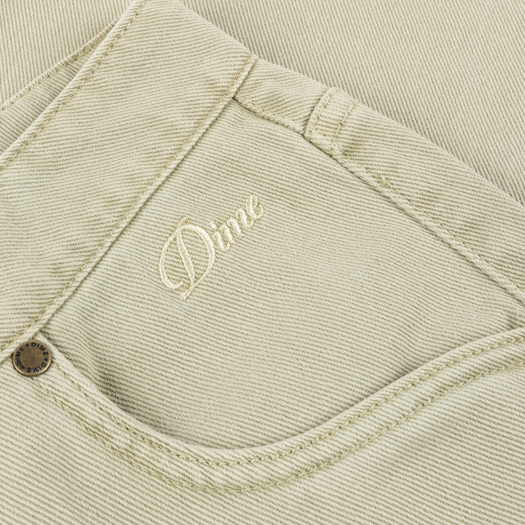 DIME MTL(ダイム モントリオール)| CLASSIC RELAXED DENIM PANTS / KHAKI | スノーボード・スケートボードのTACTICS JAPAN