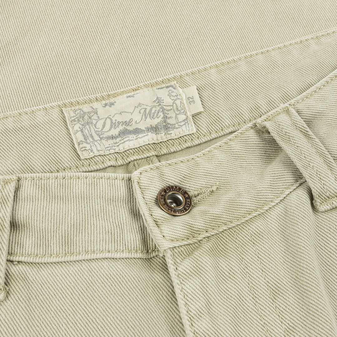 DIME MTL(ダイム モントリオール)| CLASSIC RELAXED DENIM PANTS / KHAKI | スノーボード・スケートボードのTACTICS JAPAN