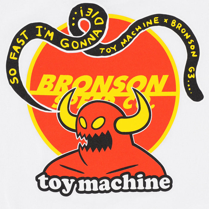 BRONSON x TOY MACHINE TEES / WHITE