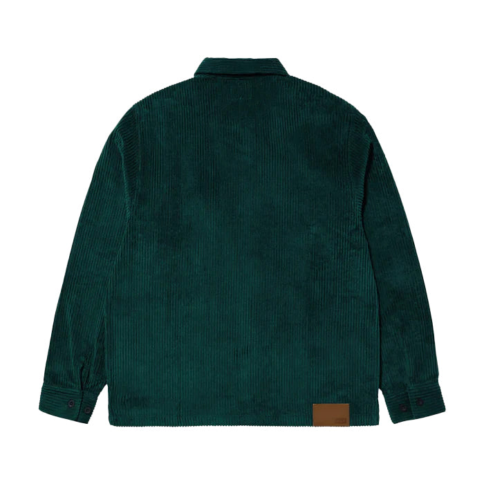 TWO TONE CORDUROY ZIP SHACKET / SYCAMORE