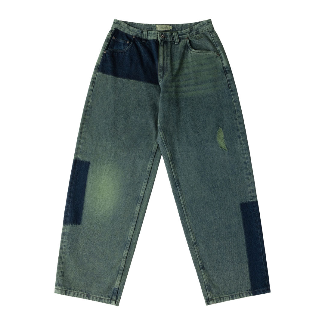 DIME MTL(ダイム モントリオール) | BAGGY DENIM PANTS / DISTRESSED GREEN | スノーボード・スケートボードのTACTICS JAPAN