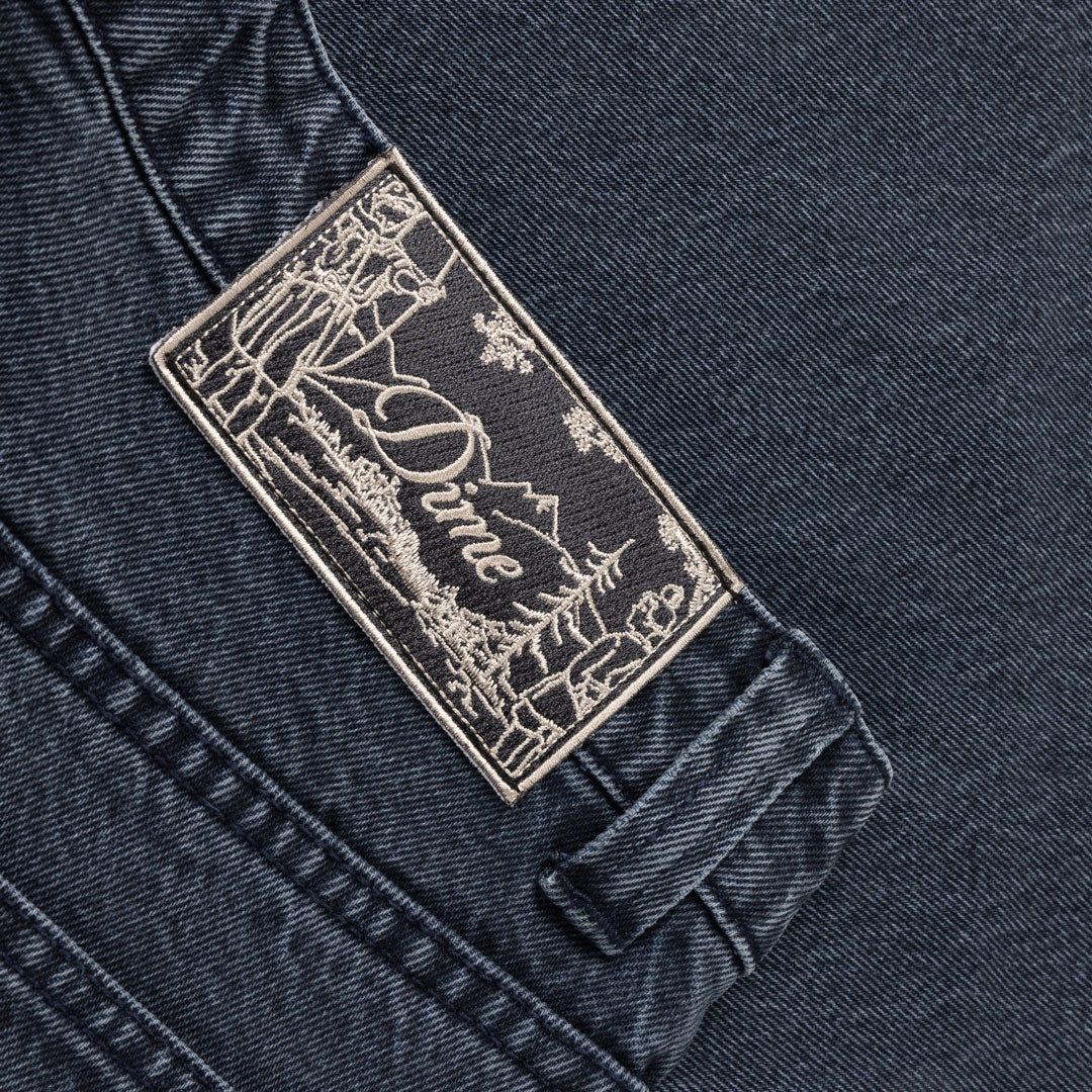 DIME MTL(ダイム モントリオール) | BAGGY DENIM PANTS / OVERDYED BLUE | スノーボード・スケートボードのTACTICS JAPAN