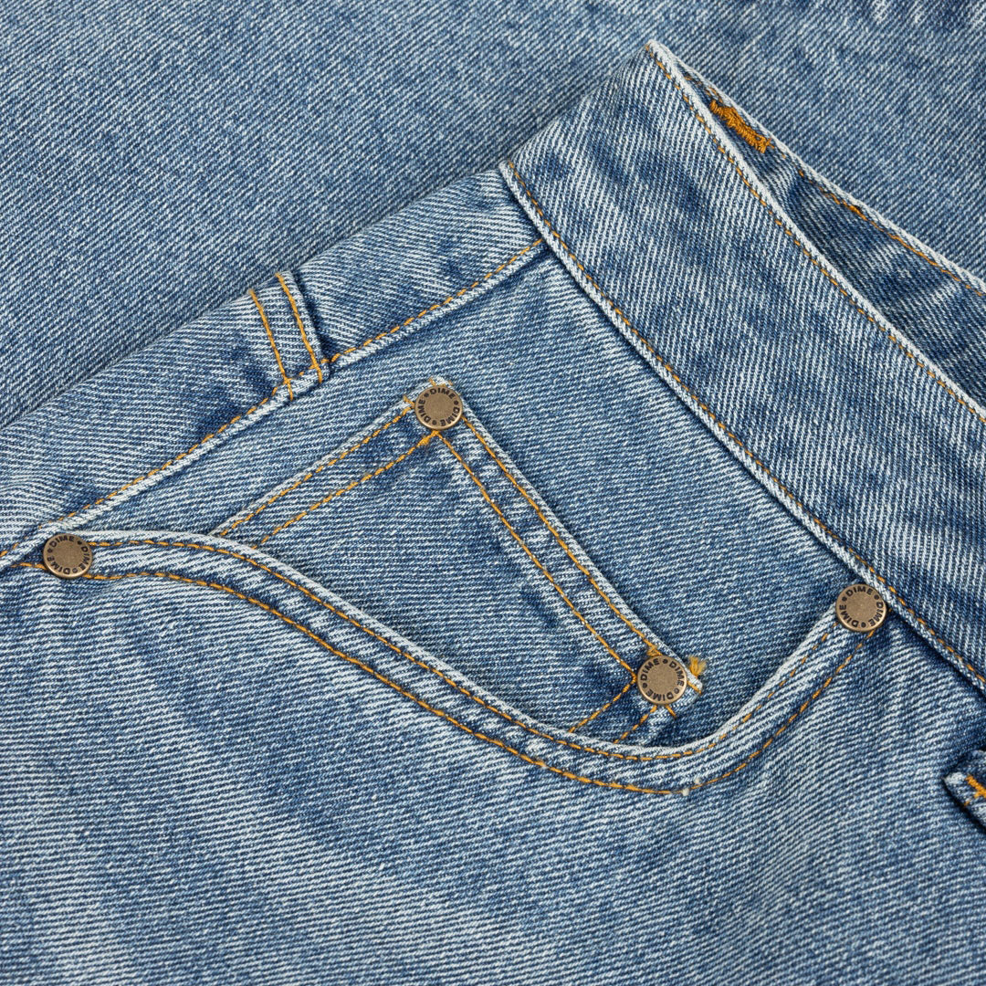 DIME MTL(ダイム モントリオール)| BAGGY DENIM PANTS / SANDBLASTED INDIGO | スノーボード・スケートボードのTACTICS JAPAN