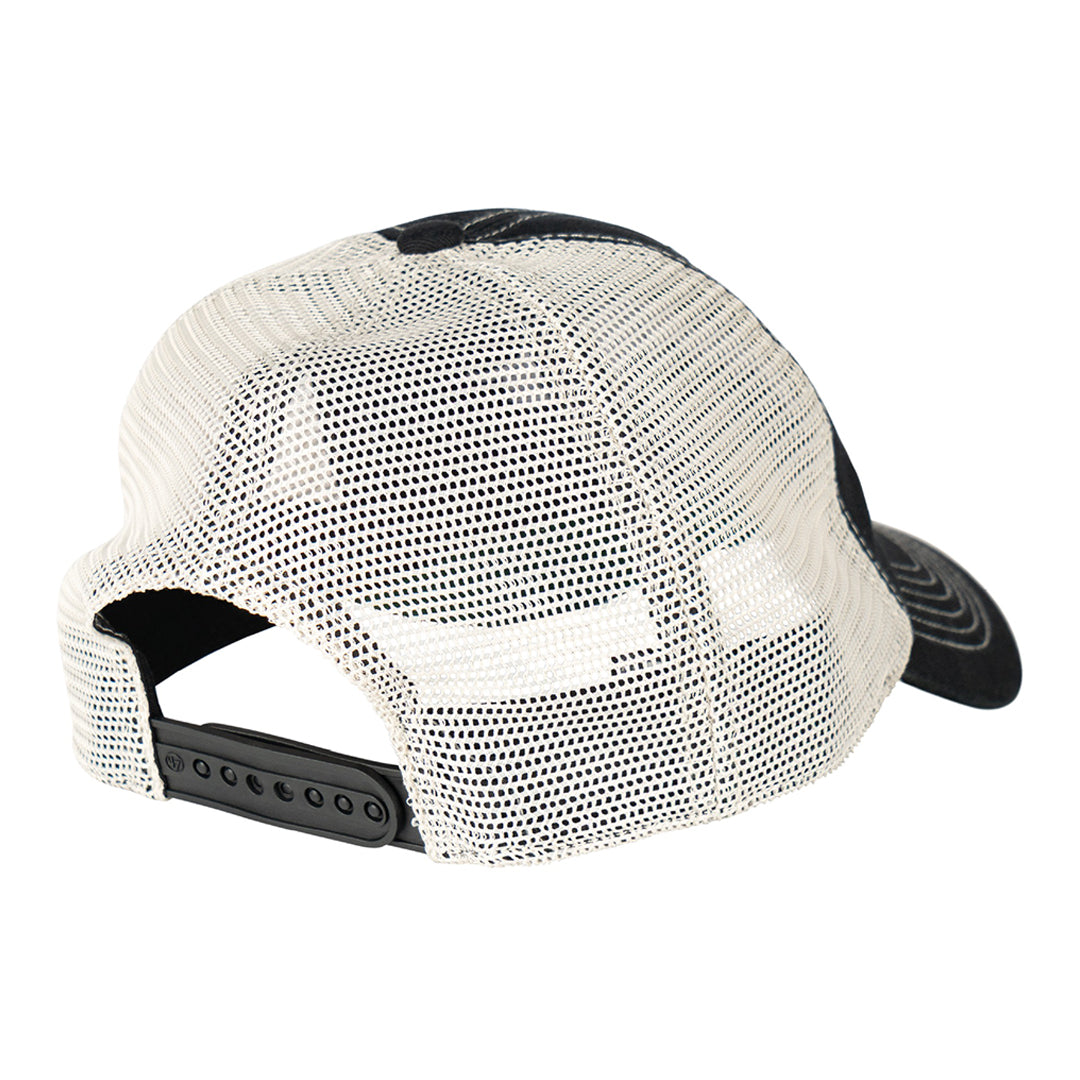 WELCOME SKATEBOARDS(ウェルカム スケートボード)| BARB CONTRAST LOW-PROFILE TRUCKER / BLACK/OFF-WHITE MESH | スノーボード・スケートボードのTACTICS JAPAN